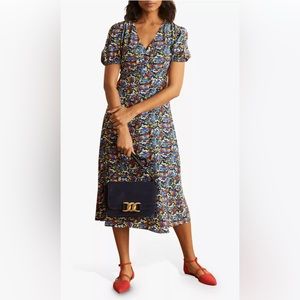 Boden Tessa Floral Ditsy Short Sleeve Dress